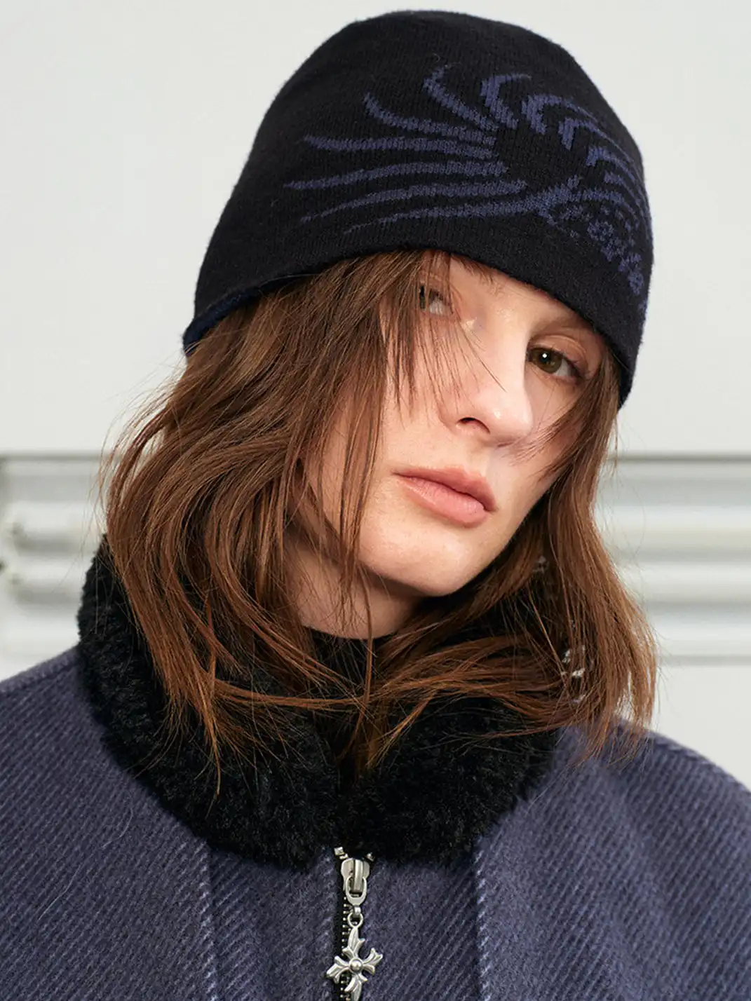 KREATE | Color-blocked Arctic Velvet Beanie