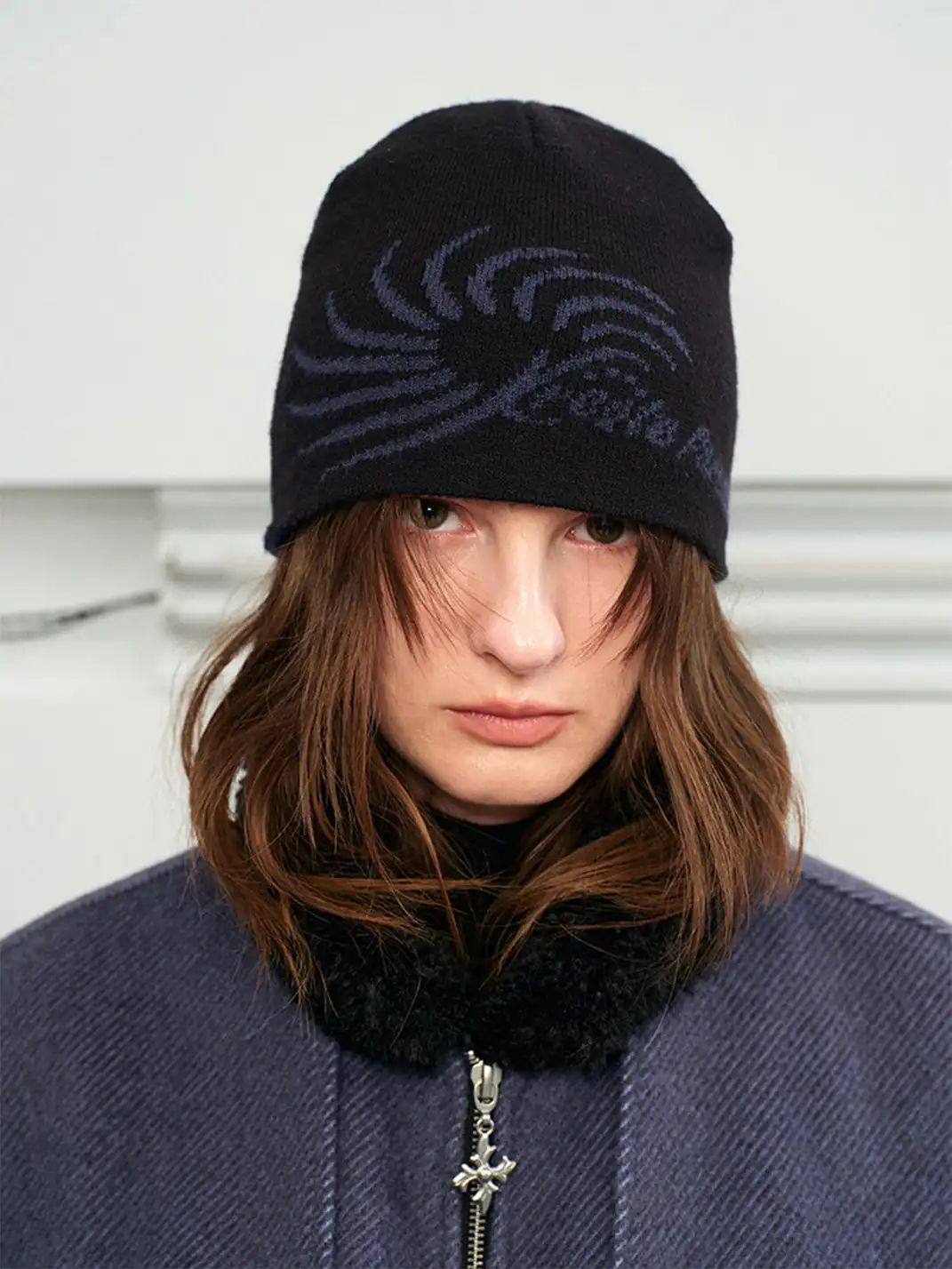 KREATE | Color-blocked Arctic Velvet Beanie
