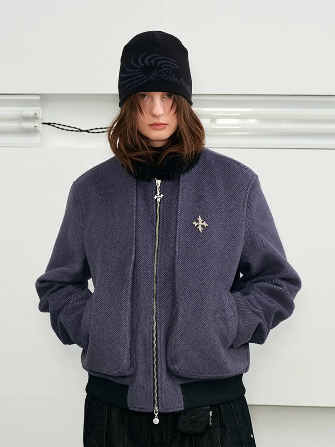 KREATE | Color-blocked Arctic Velvet Beanie
