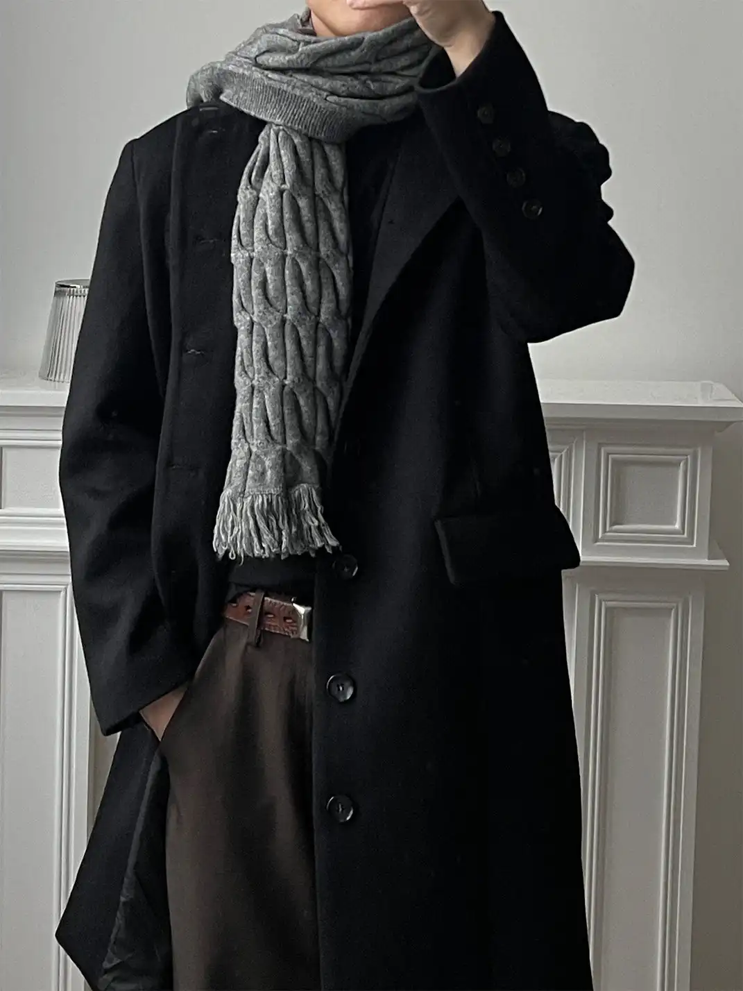 KREATE | Arctic Velvet Chunky Knit Cable Scarf