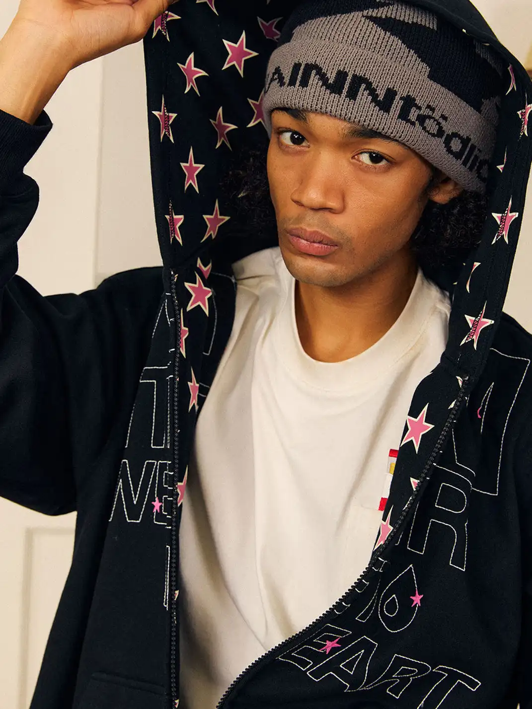 DONSMOKE | Star Patchwork Sweatshirt