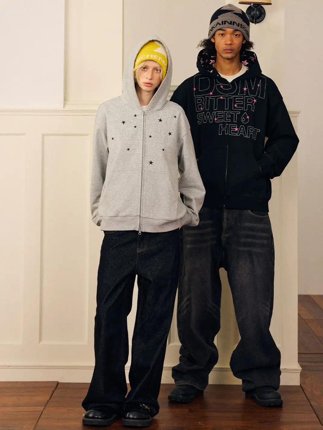 DONSMOKE | Star Patchwork Sweatshirt