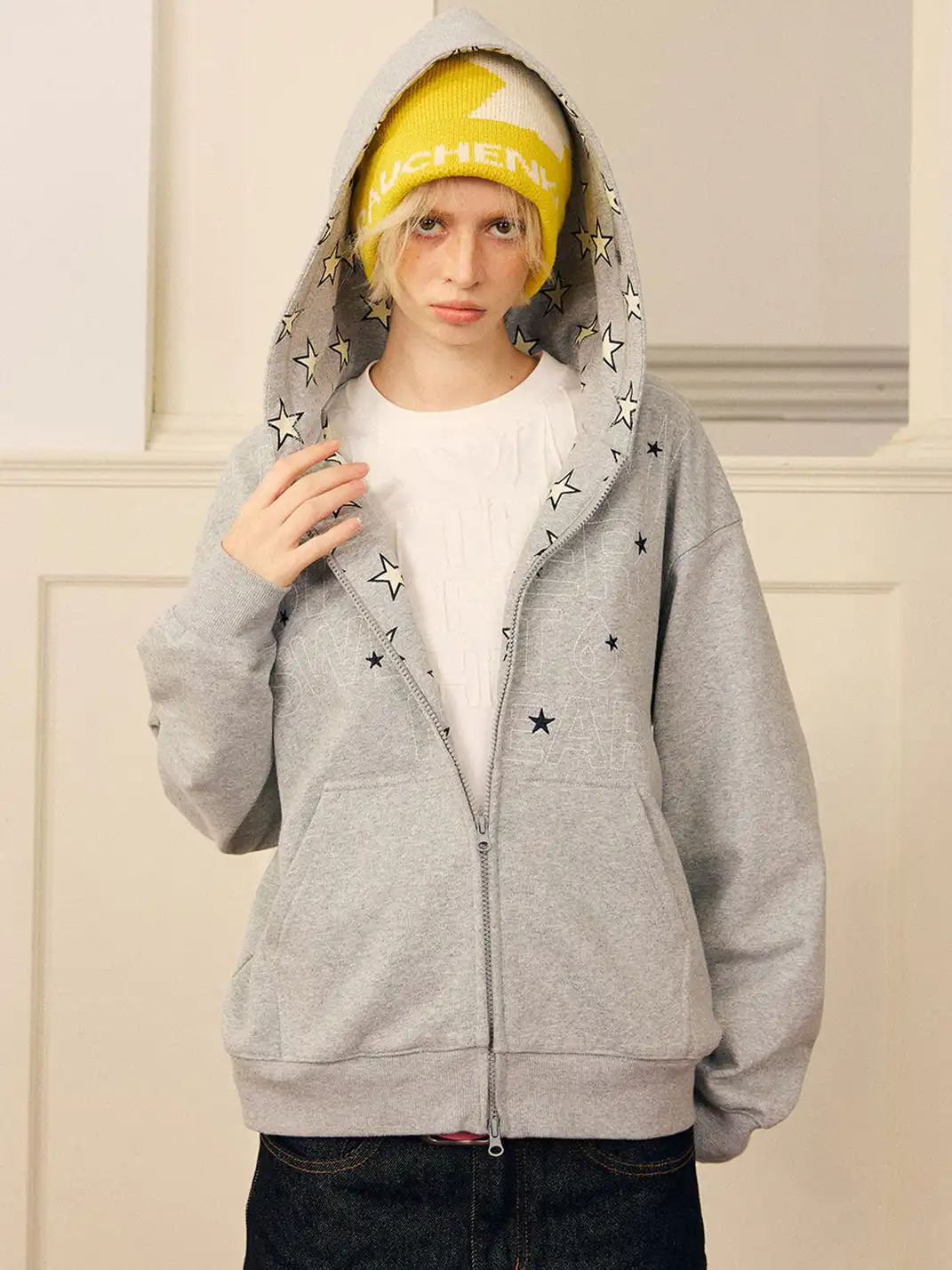 DONSMOKE | Star Patchwork Sweatshirt