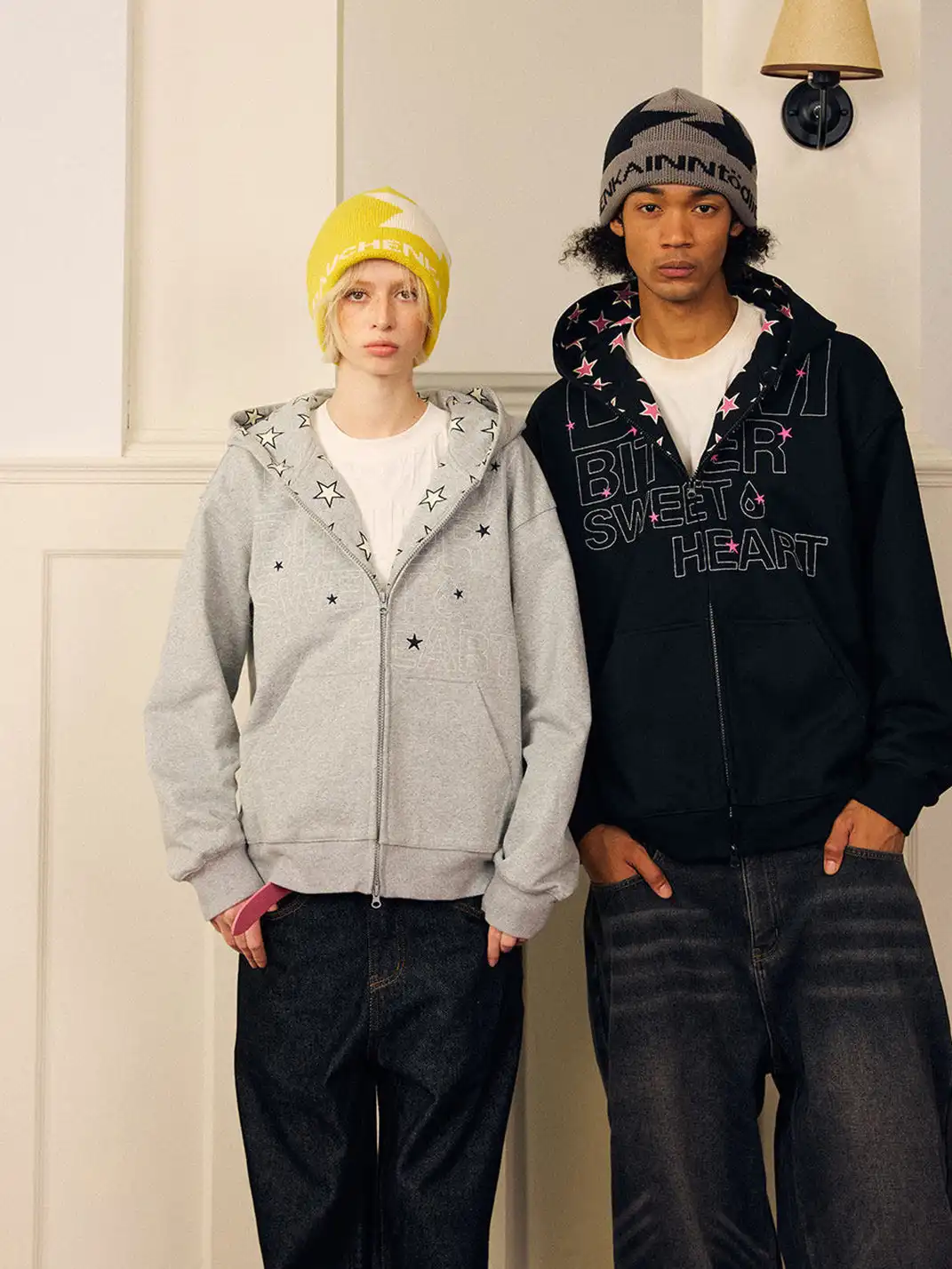DONSMOKE | Star Patchwork Sweatshirt