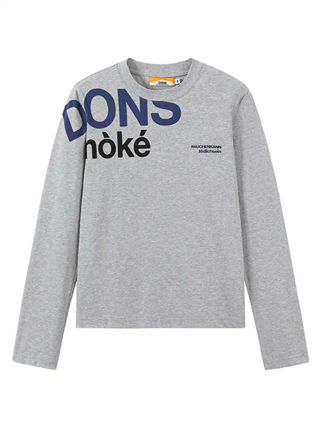 DONSMOKE | Slogan Print Long Sleeve Top