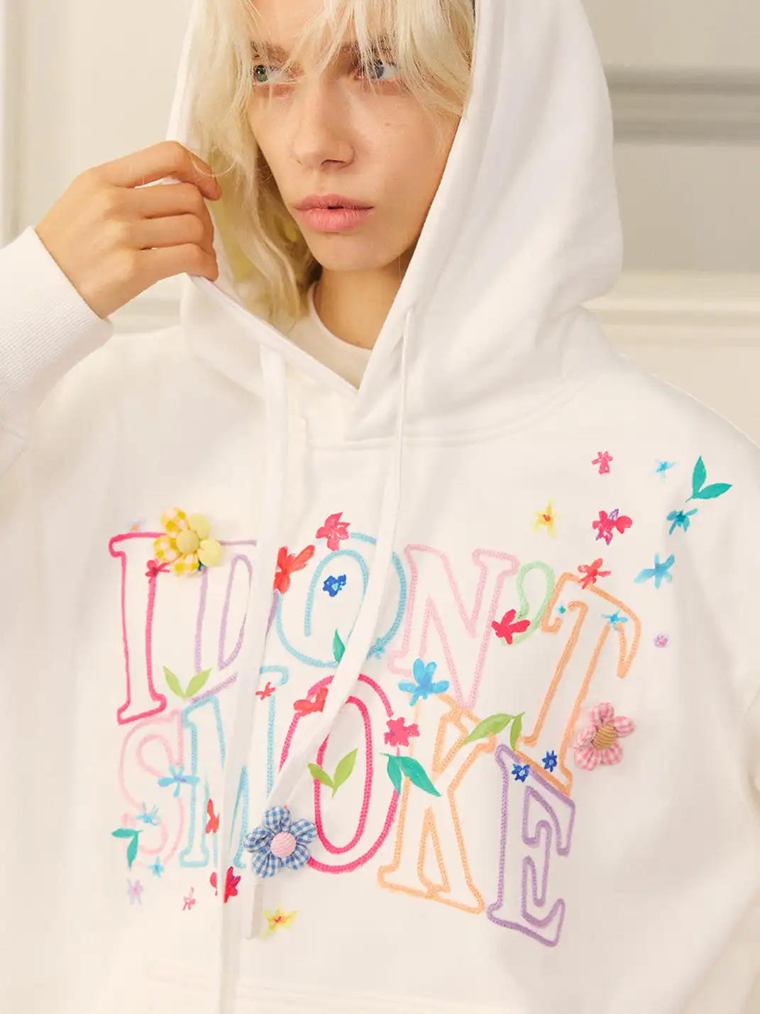 DONSMOKE | Colorful Letter Print Hoodie