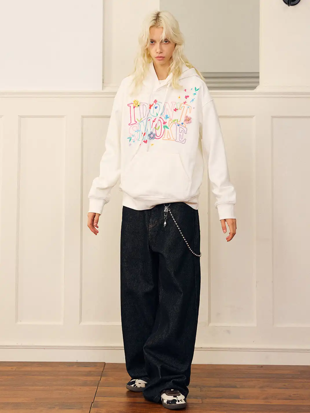 DONSMOKE | Colorful Letter Print Hoodie