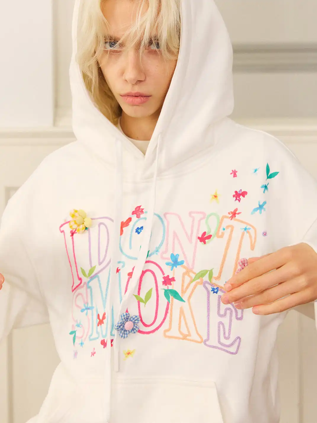 DONSMOKE | Colorful Letter Print Hoodie