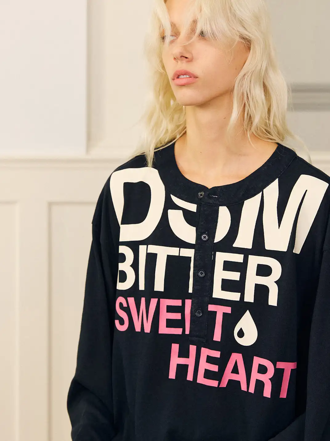 DONSMOKE | Suffering Sweetheart Letter Print Top