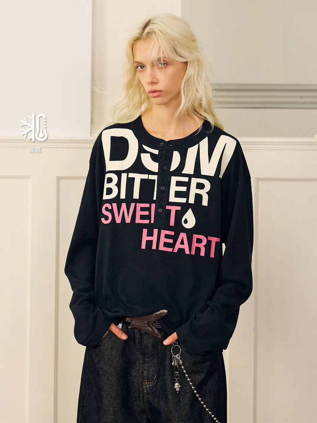 DONSMOKE | Suffering Sweetheart Letter Print Top
