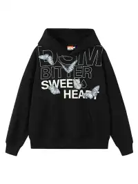 DONSMOKE | Drop-Shoulder Butterfly Sweatshirt