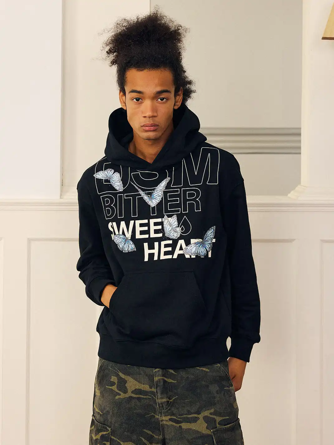 DONSMOKE | Drop-Shoulder Butterfly Sweatshirt