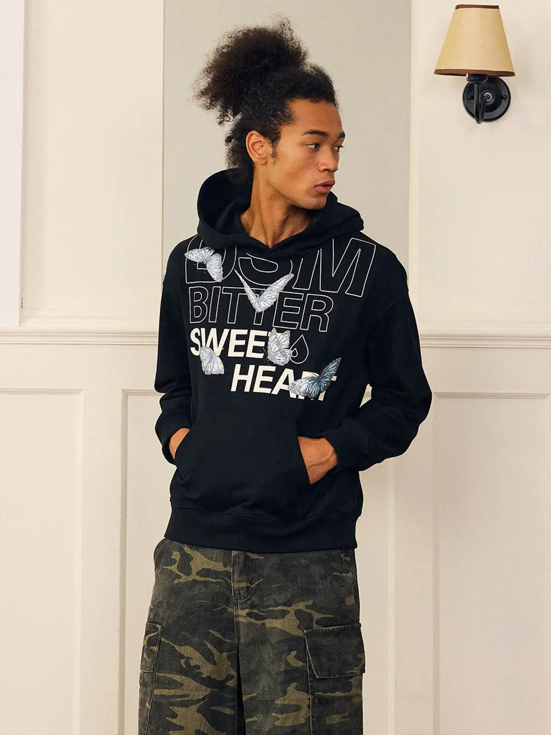 DONSMOKE | Drop-Shoulder Butterfly Sweatshirt