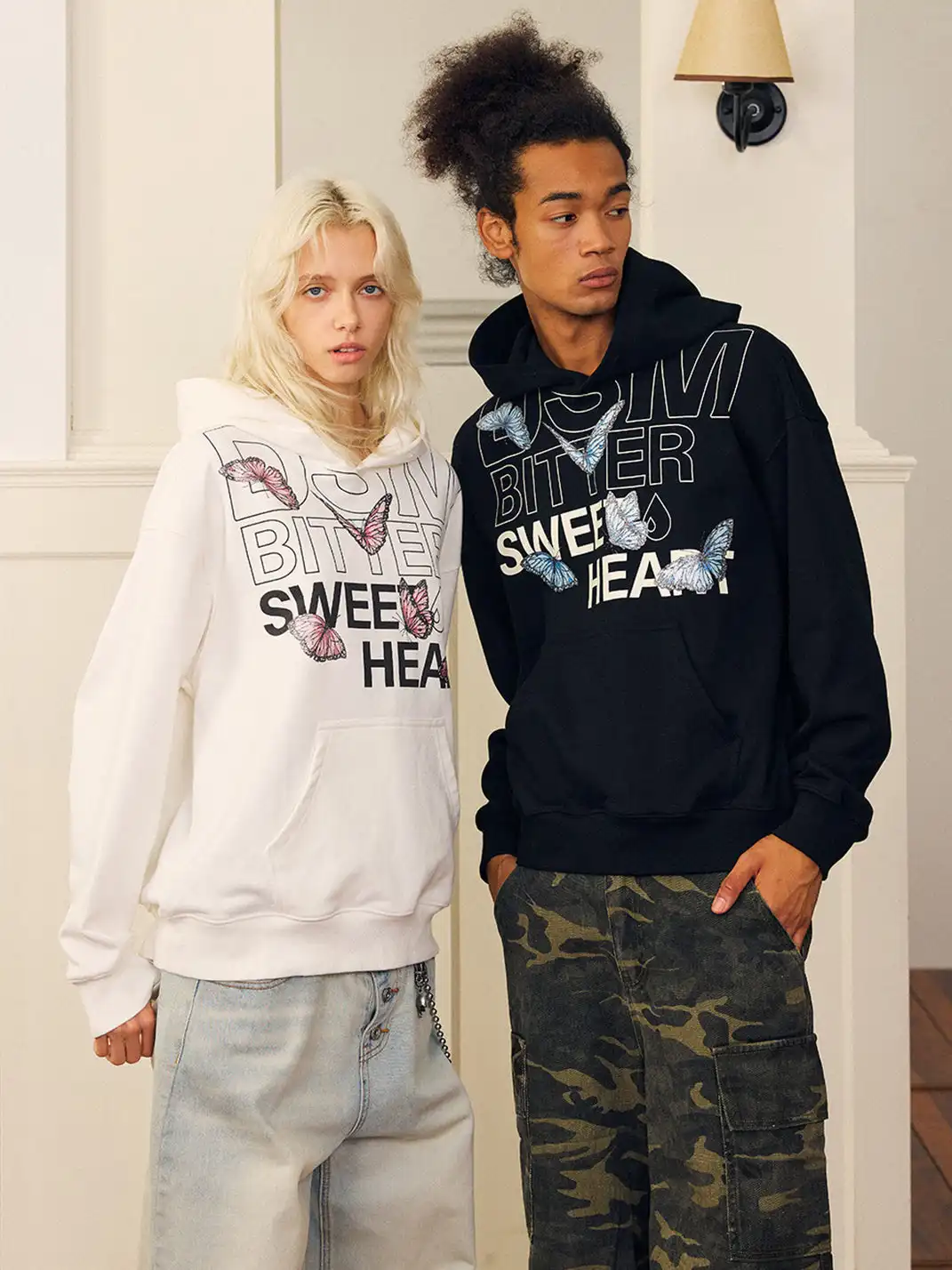 DONSMOKE | Drop-Shoulder Butterfly Sweatshirt