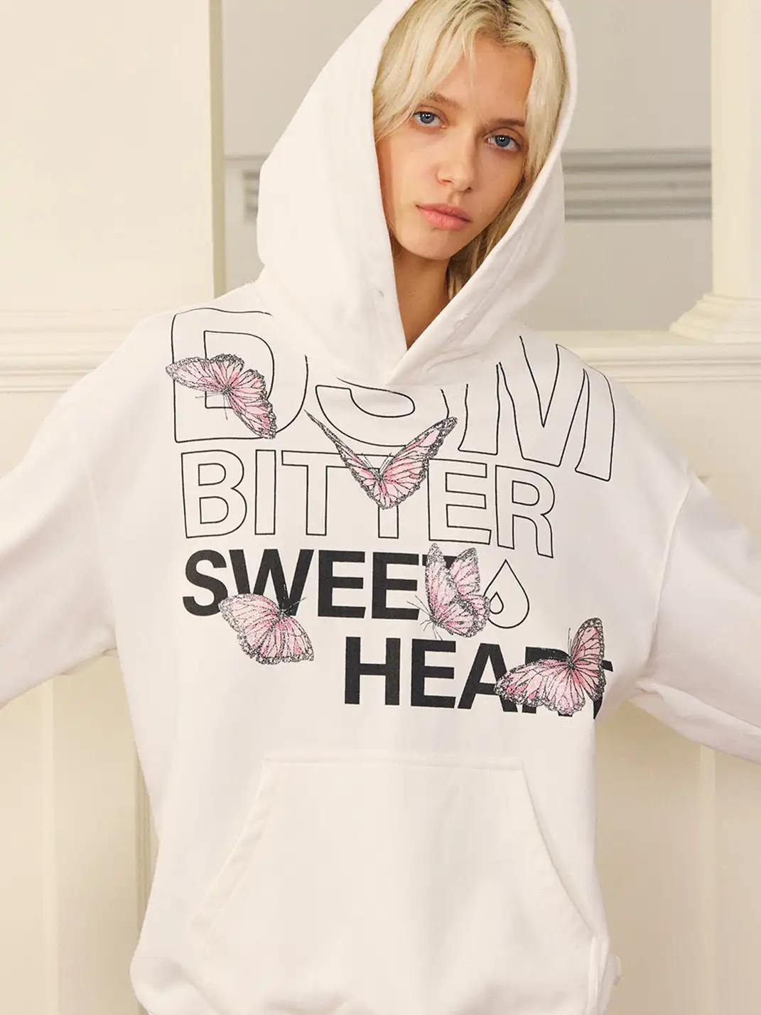 DONSMOKE | Drop-Shoulder Butterfly Sweatshirt