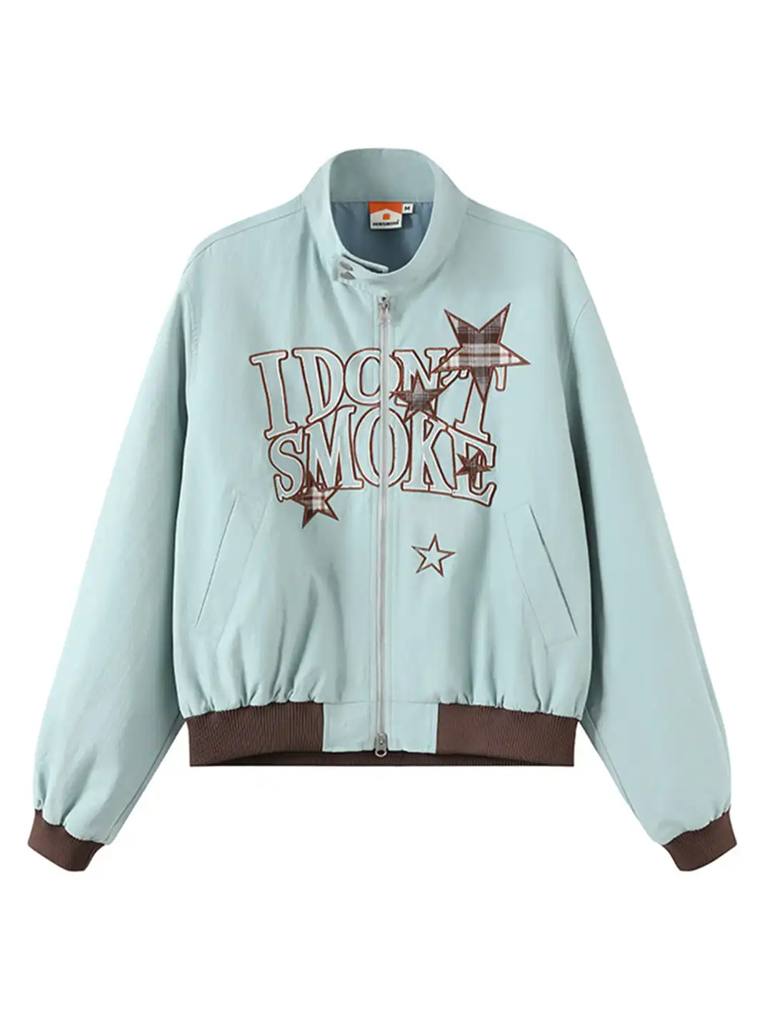 DONSMOKE | Star-patterned Large Logo Jacket