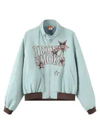 DONSMOKE | Star-patterned Large Logo Jacket