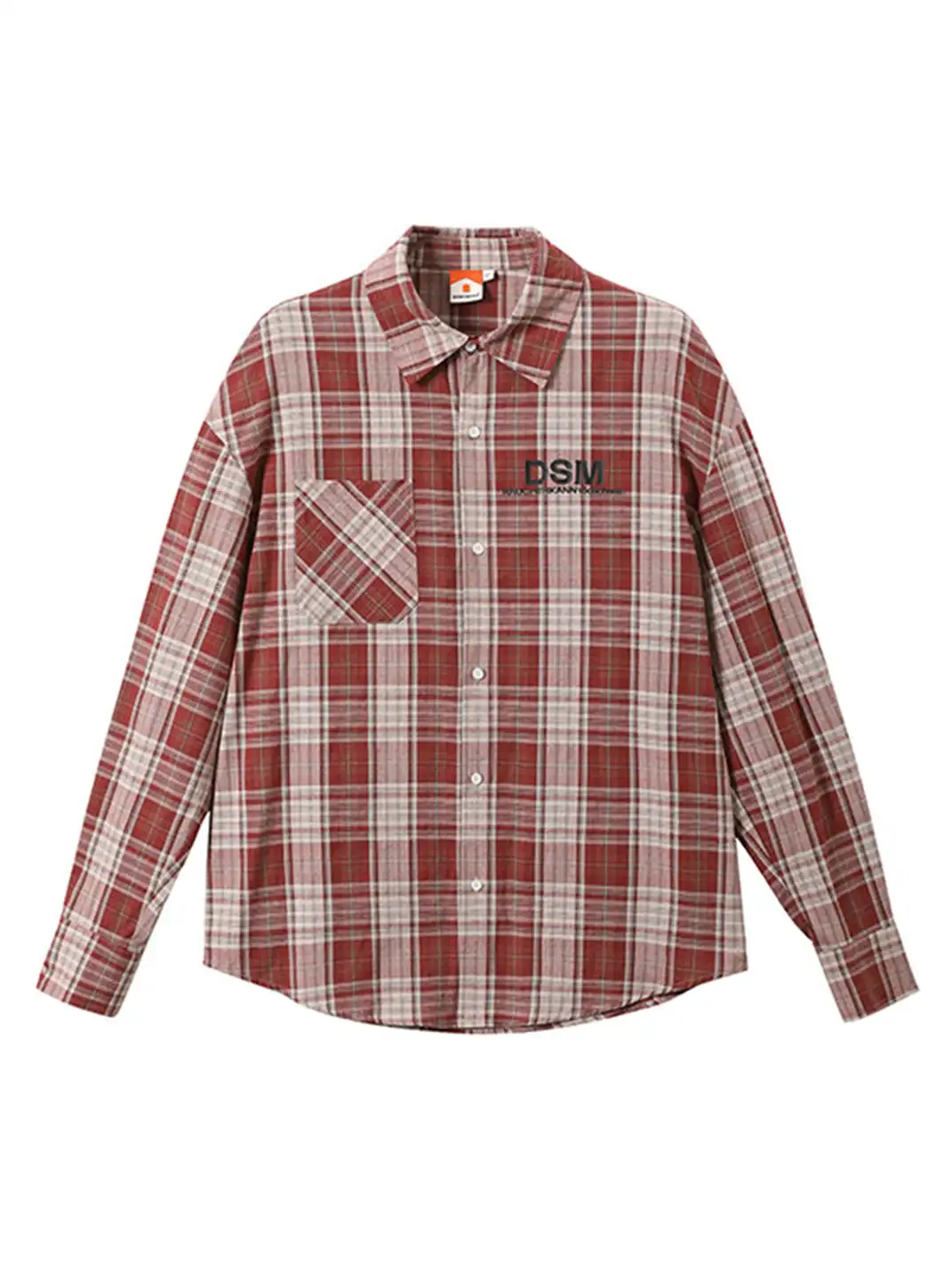 DONSMOKE | Color-Blocked Plaid Shirt