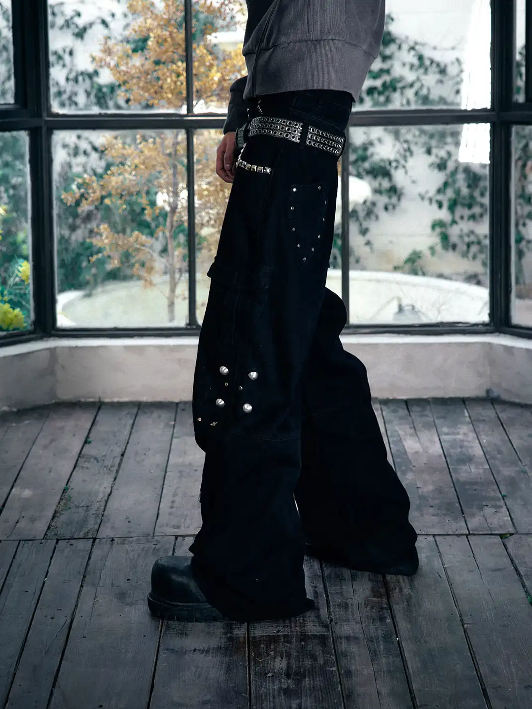 PAIKI | Studded Work Pants