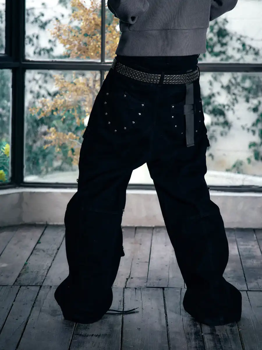 PAIKI | Studded Work Pants - 3