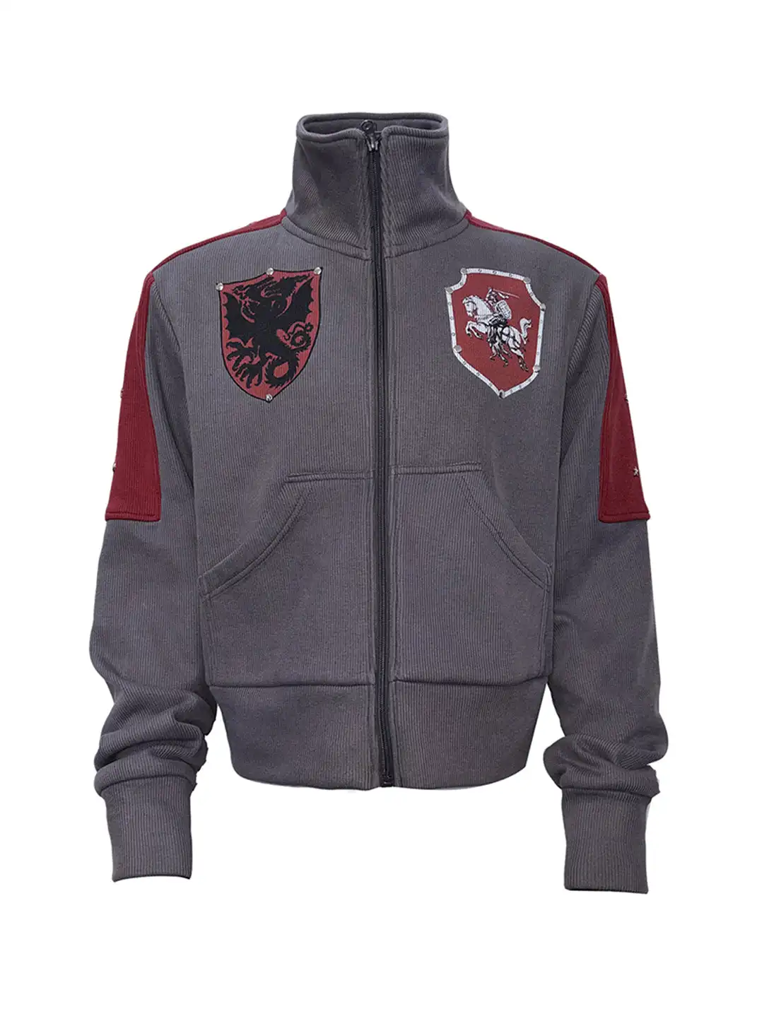 PAIKI | Stand-Up Collar Fleece-Lined Sweatshirt