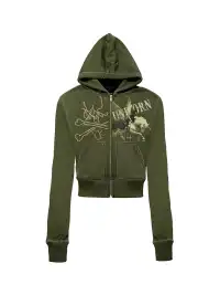 PAIKI | Unicorn Cardigan Hooded Fleece Sweatshirt