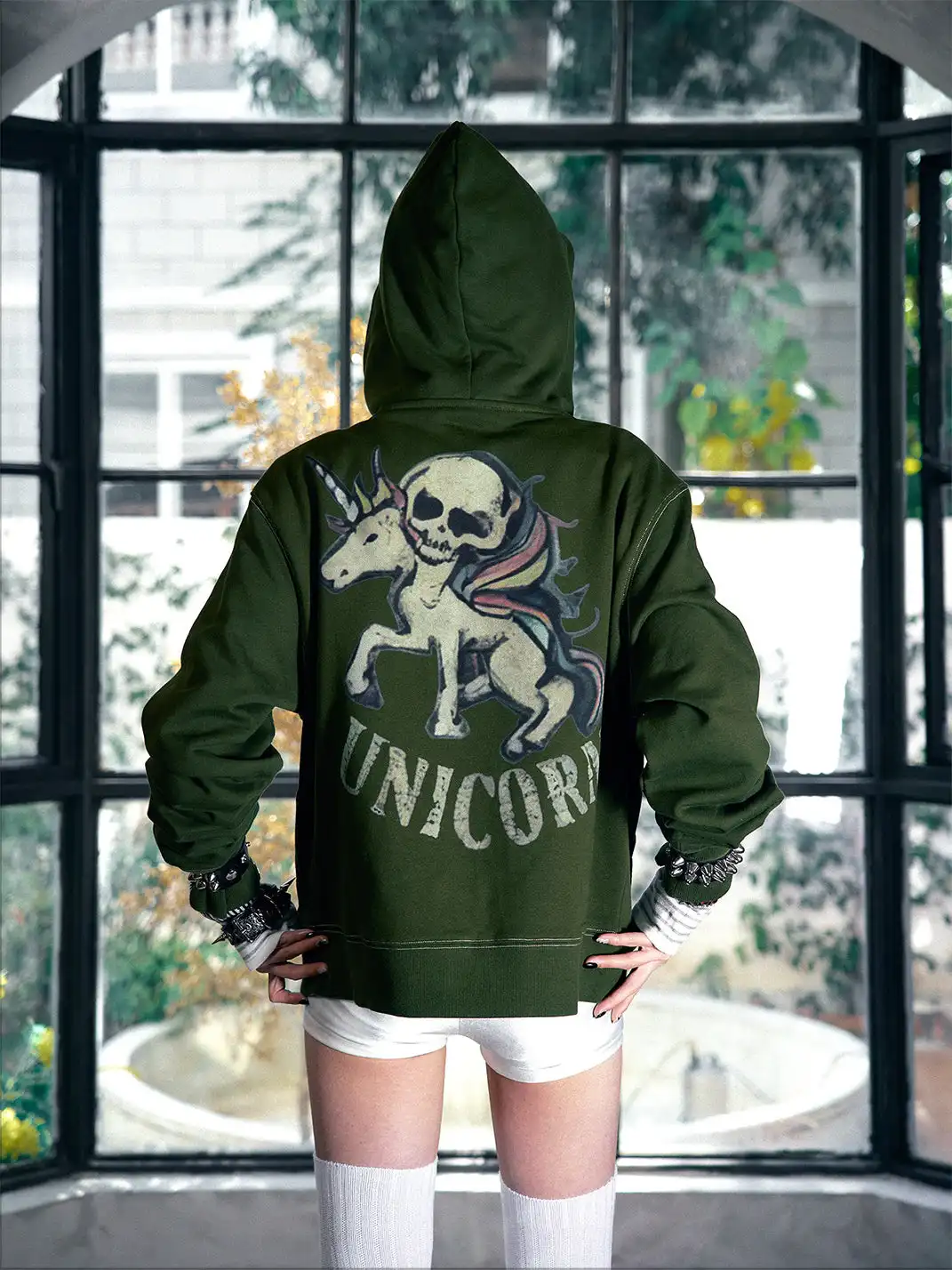 PAIKI | Unicorn Cardigan Hooded Fleece Sweatshirt