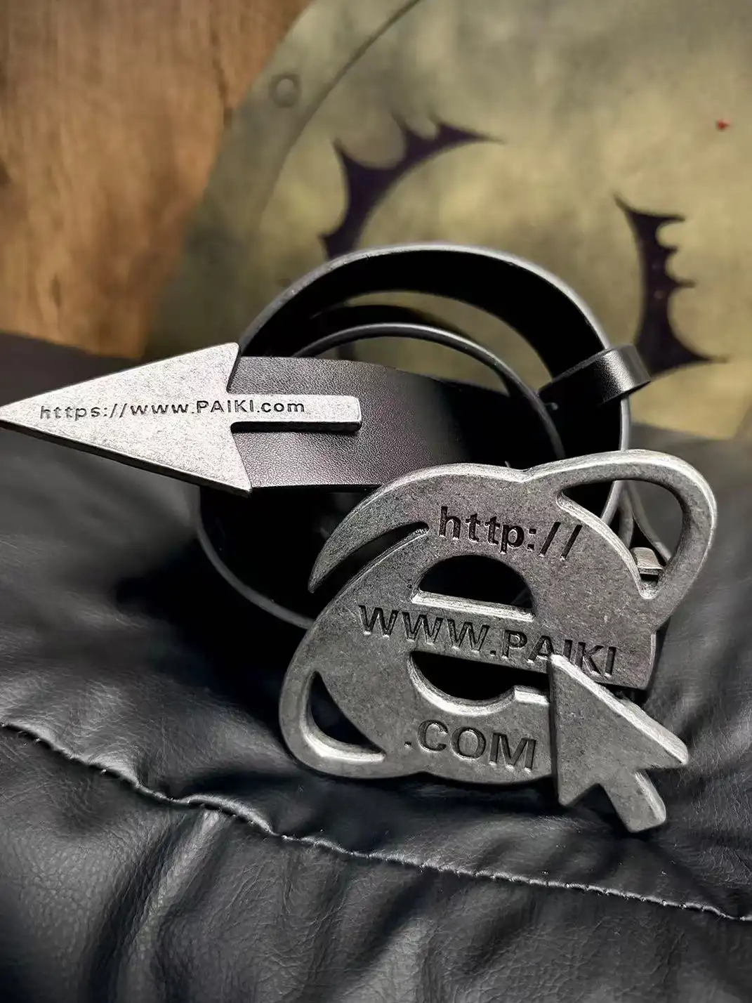 PAIKI | Browser Mouse Distressed Metal Belt