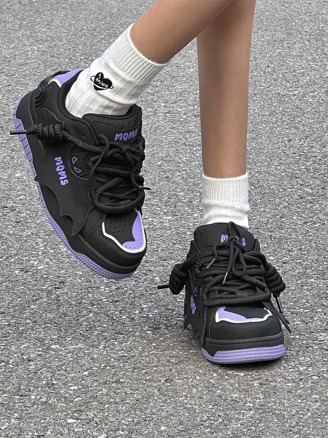 MQMS | Bat Series Platform Shoes-Purple