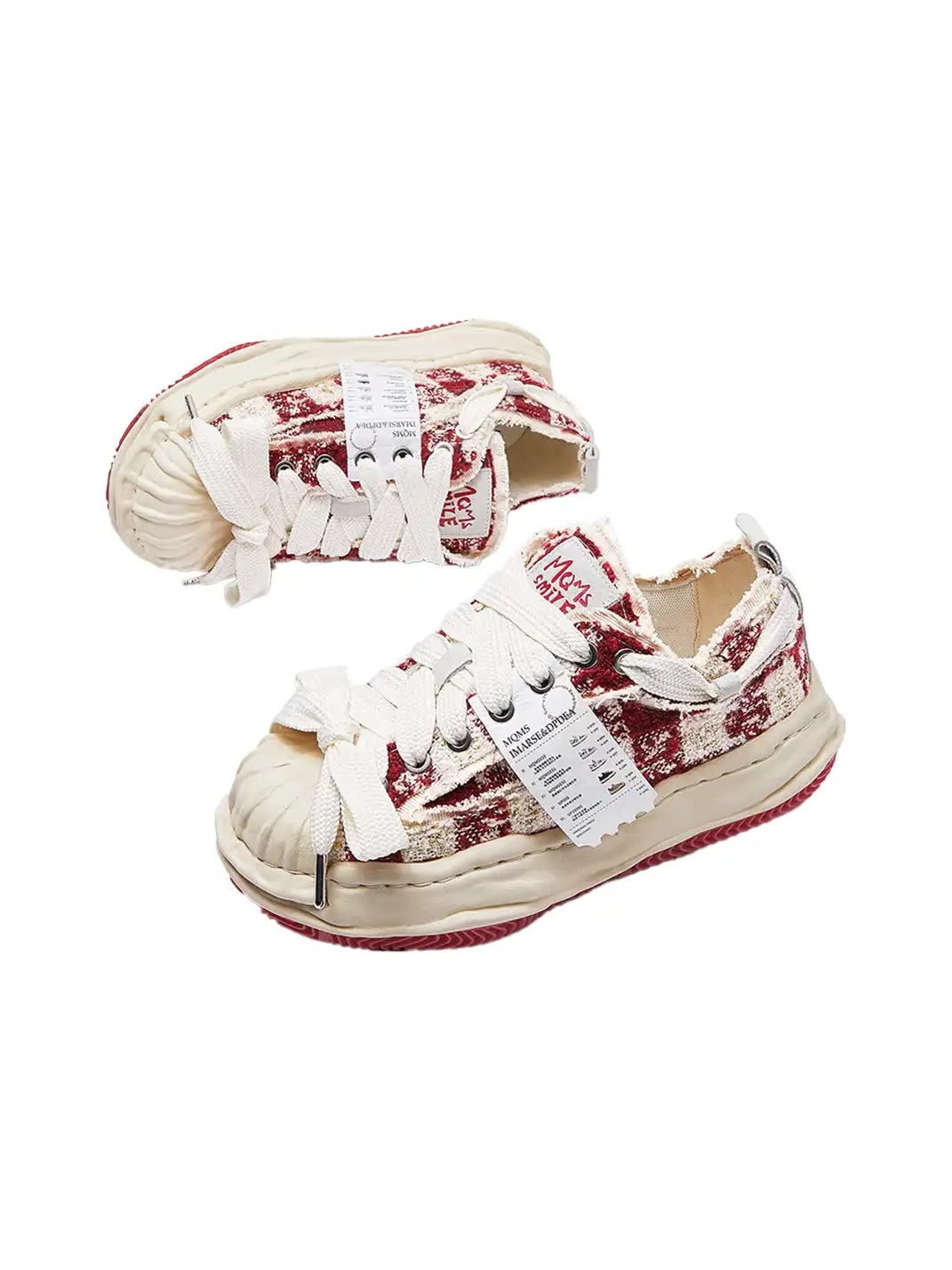 MQMS | Dissolved Streamline Shoe Sole Plate Shoes-Red
