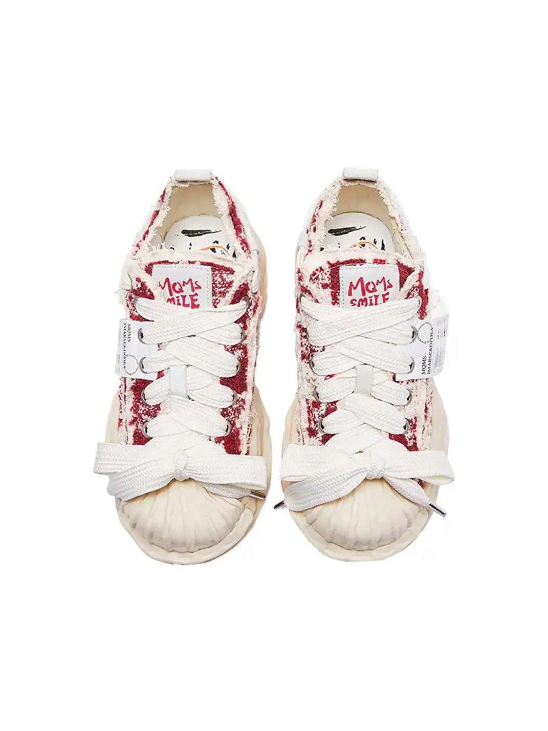 MQMS | Dissolved Streamline Shoe Sole Plate Shoes-Red