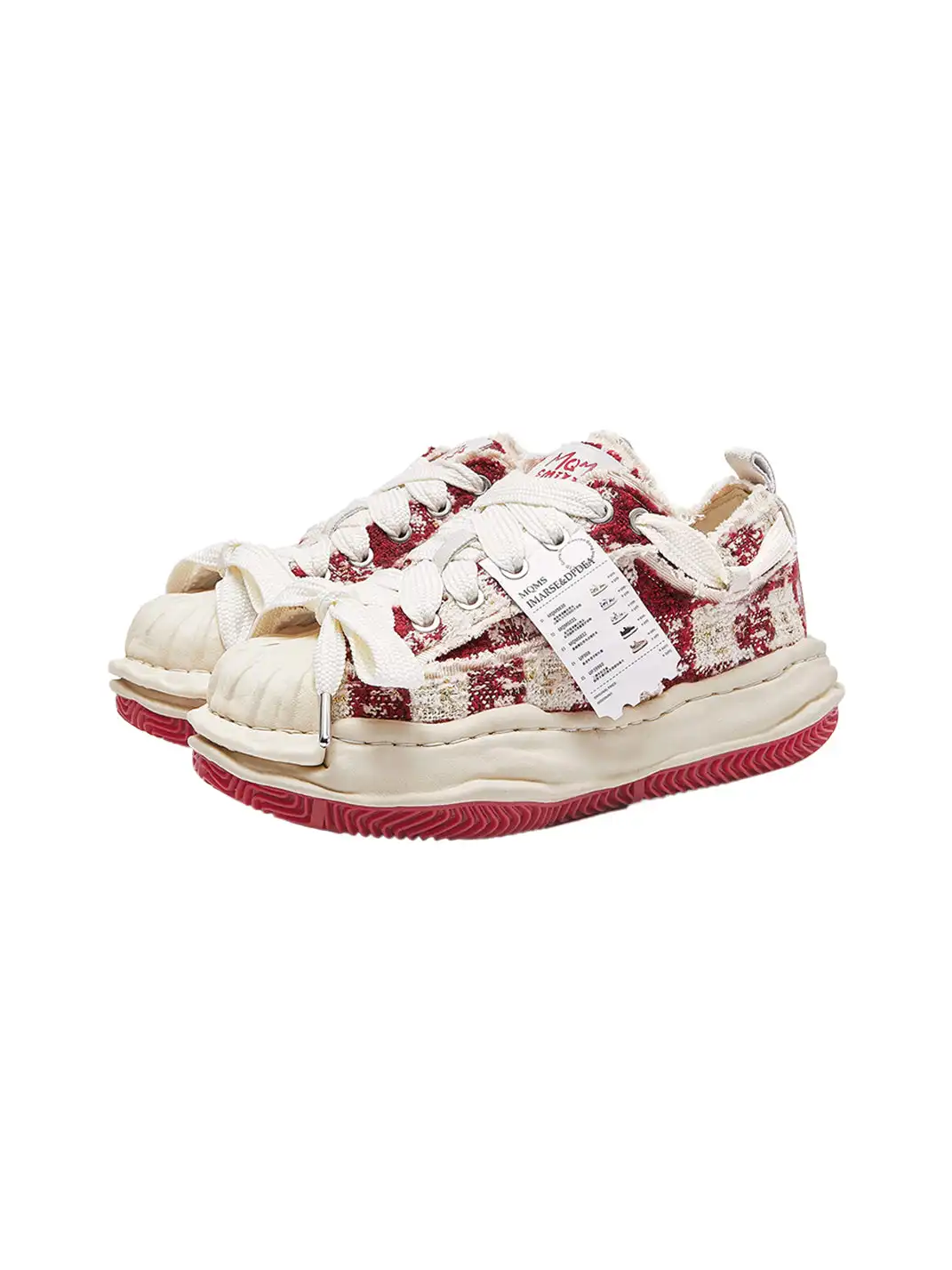 MQMS | Dissolved Streamline Shoe Sole Plate Shoes-Red