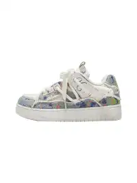 MQMS | Deconstructed Canvas Sneakers-Blue