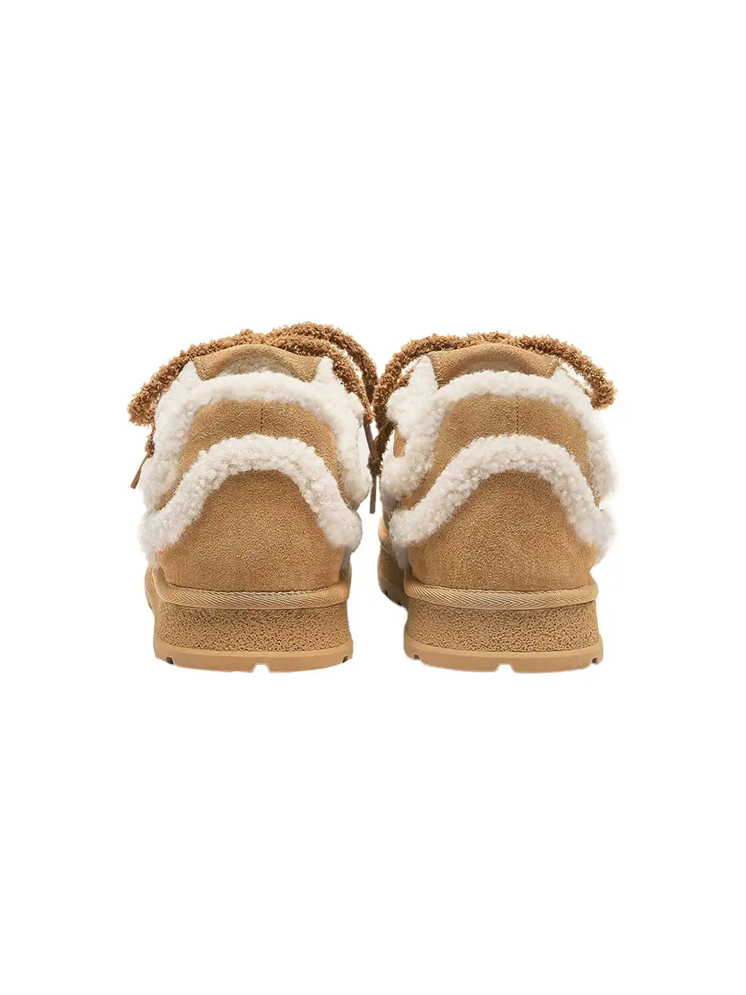 MQMS | Faux Fur Lined Platform Snow Boots-Brown