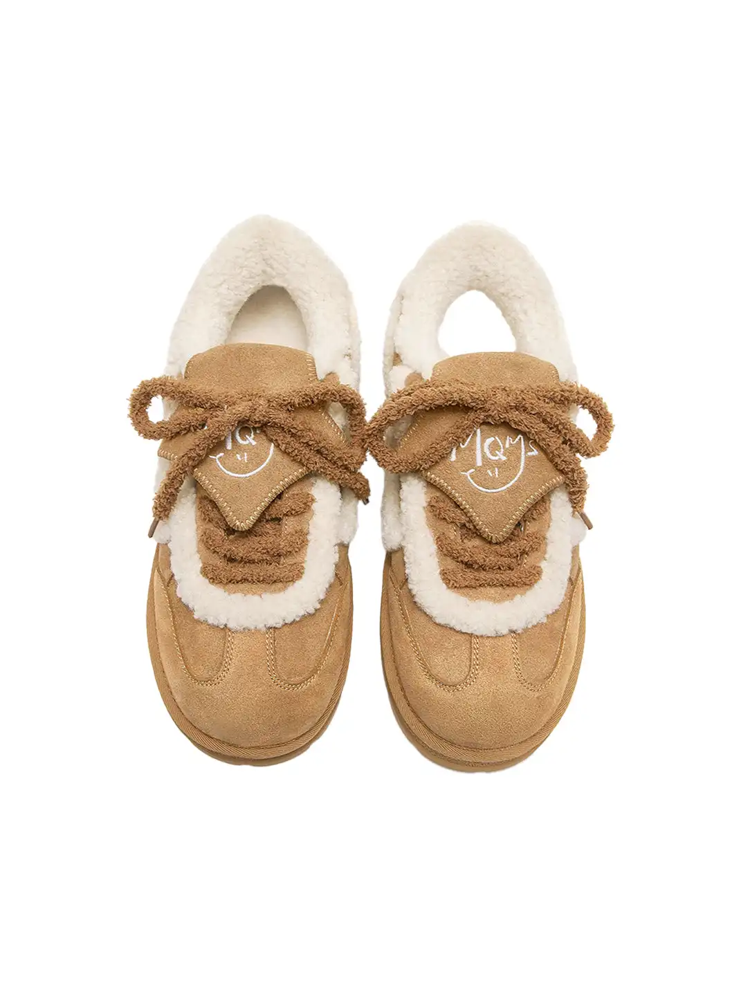 MQMS | Faux Fur Lined Platform Snow Boots-Brown