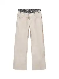 FULLTIDE | Leopard Print Leather Wide-Leg Pants