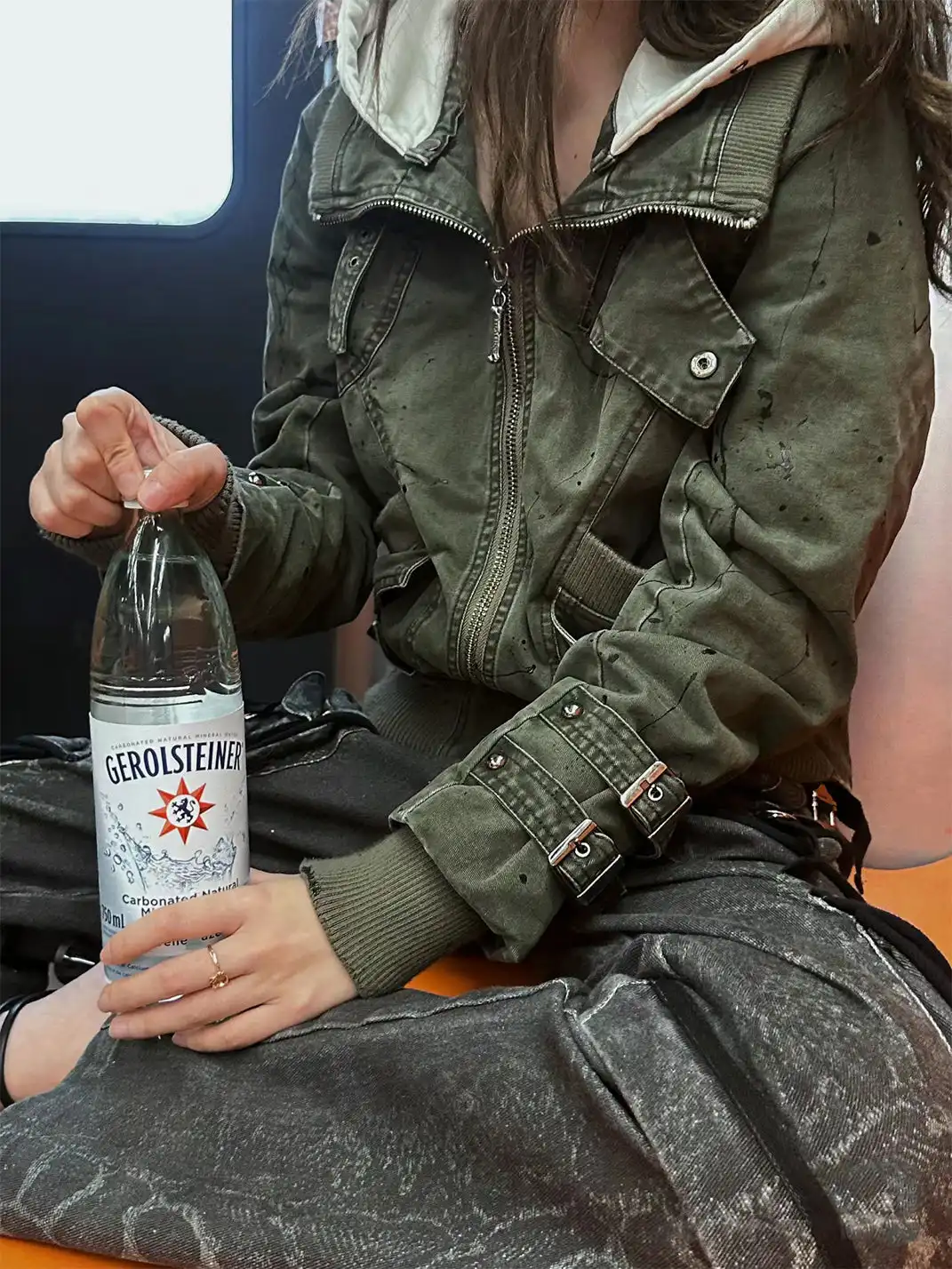 FULLTIDE | Heavyweight Ink-Splatter Two-Way Washed Work Jacket