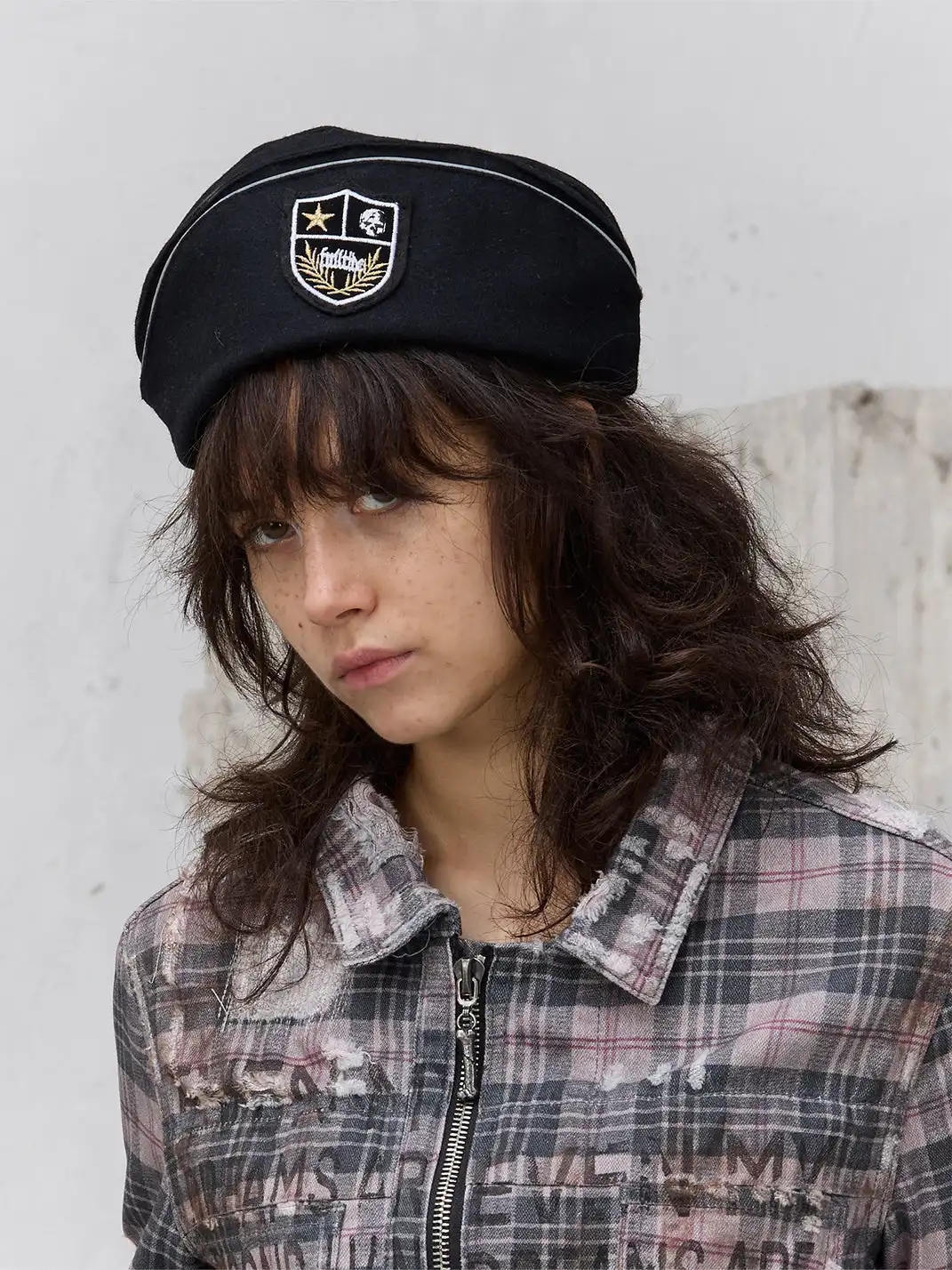 FULLTIDE | Scottish Plaid Boat Cap Beret