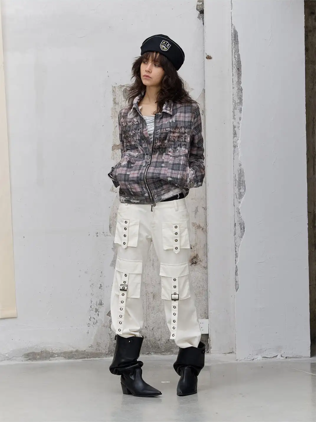FULLTIDE | Scottish Plaid Boat Cap Beret