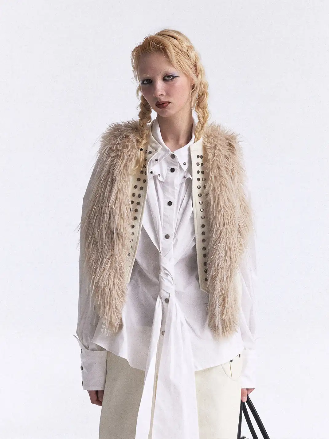 FULLTIDE | Studded Gradient Leather Vest