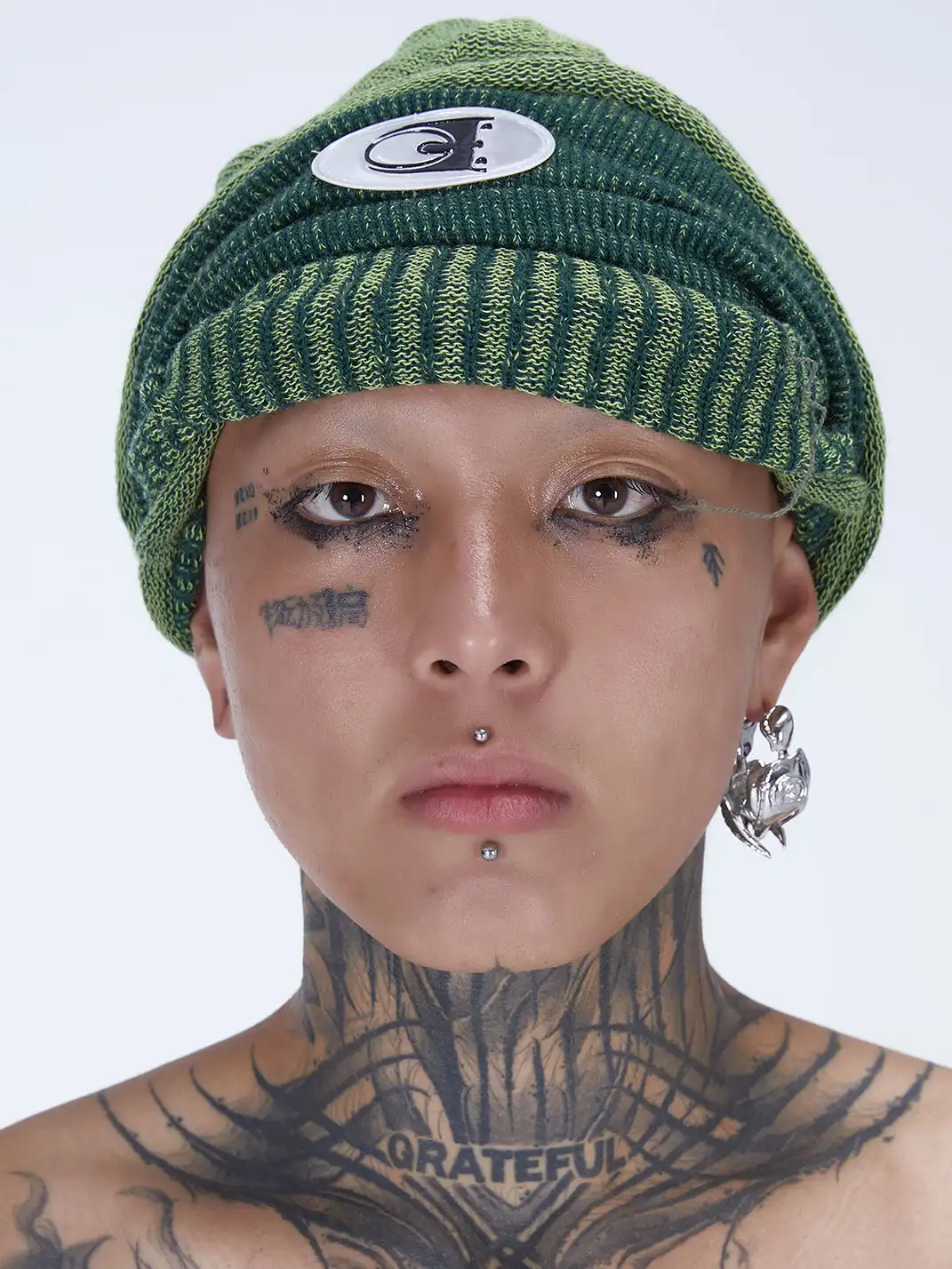 Embryo | Green Double-Layered Knitted Hat