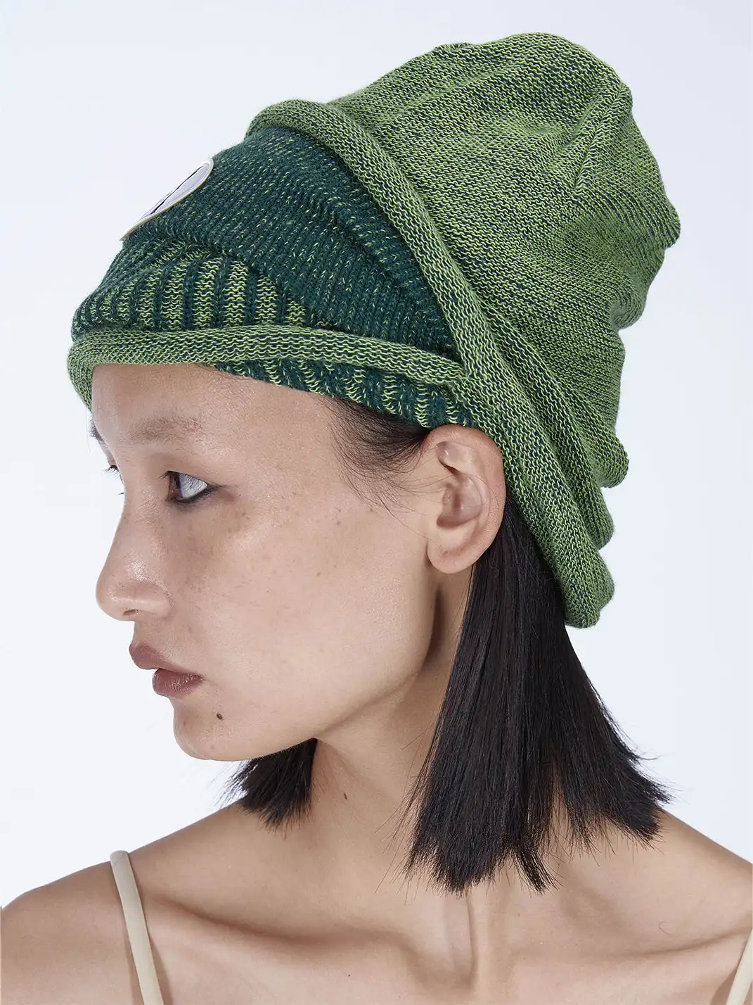 Embryo | Green Double-Layered Knitted Hat