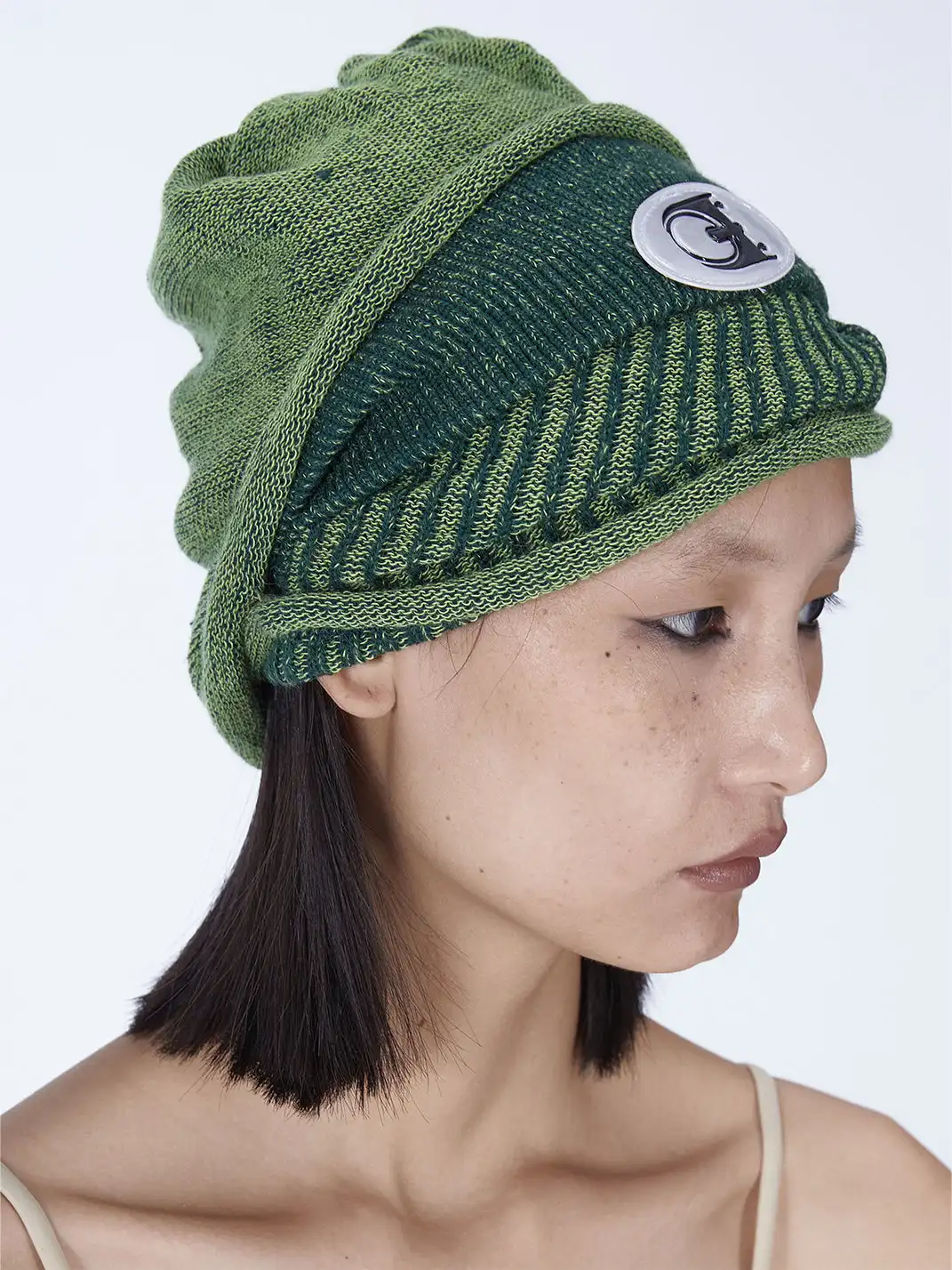 Embryo | Green Double-Layered Knitted Hat