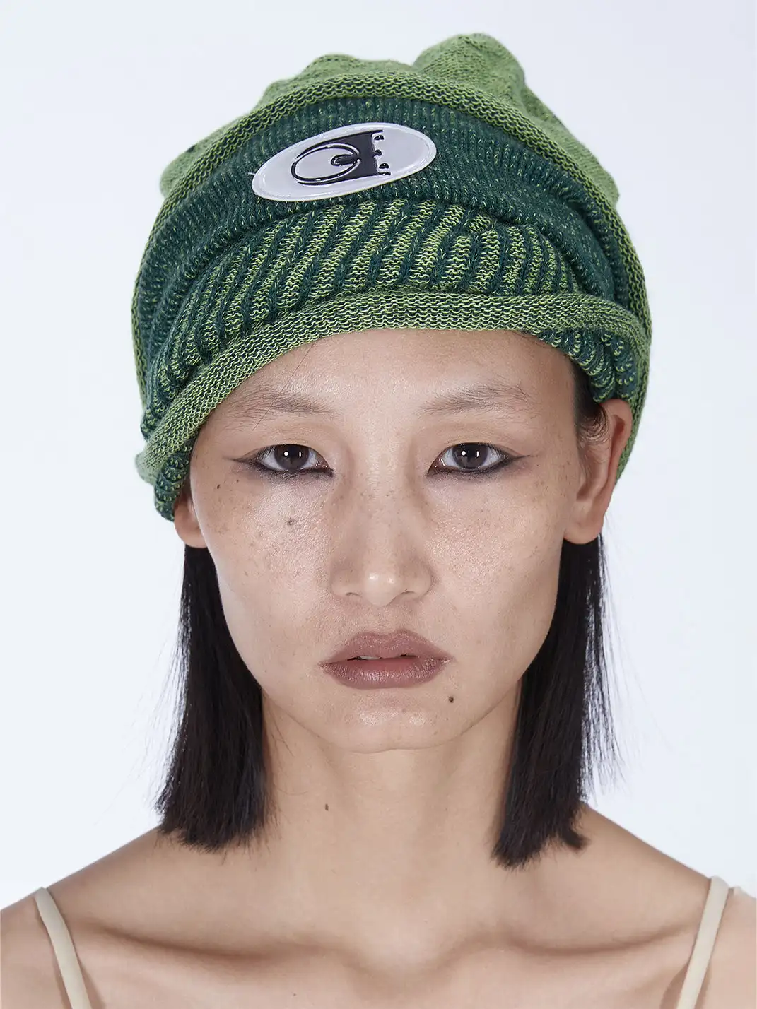 Embryo | Green Double-Layered Knitted Hat