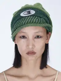 Embryo | Green Double-Layered Knitted Hat