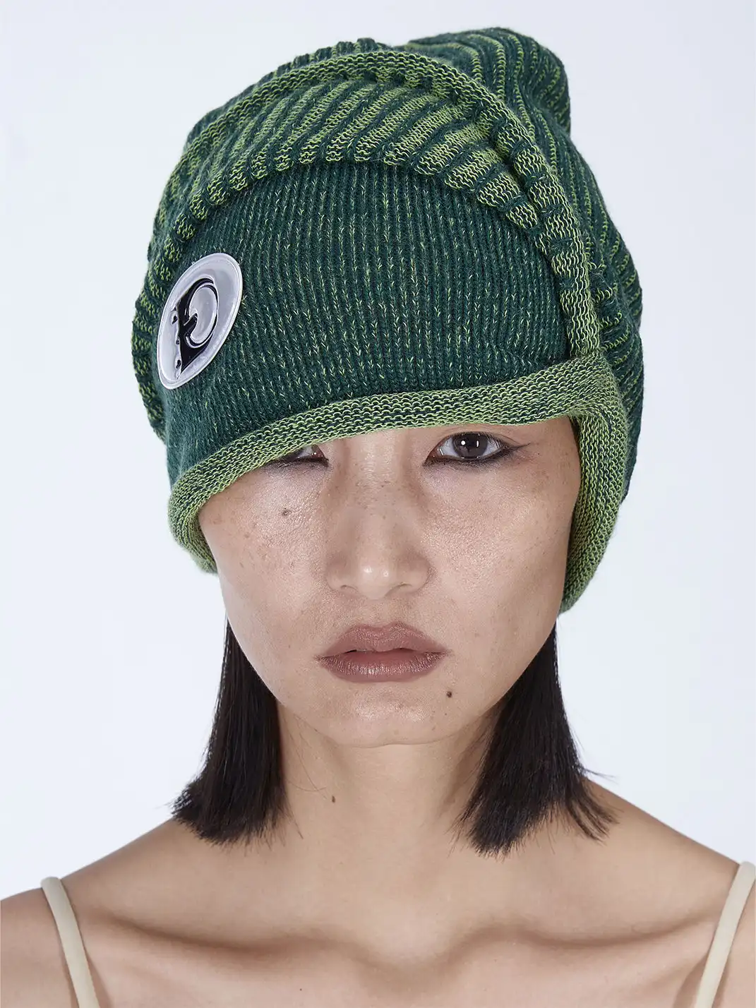 Embryo | Green Double-Layered Knitted Hat