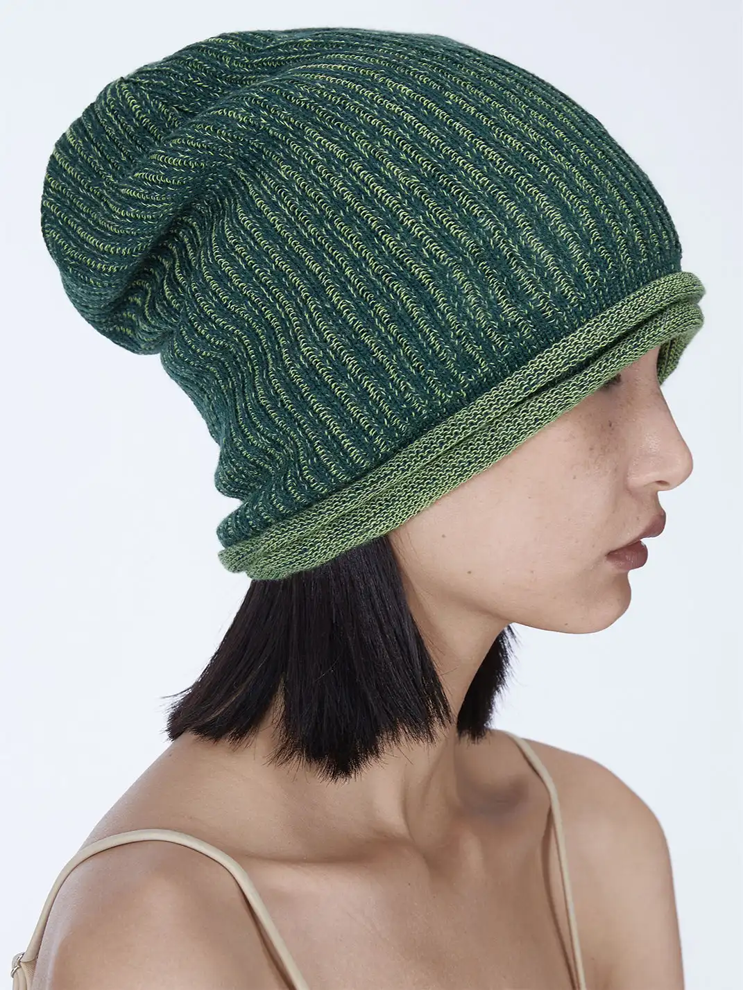 Embryo | Green Double-Layered Knitted Hat