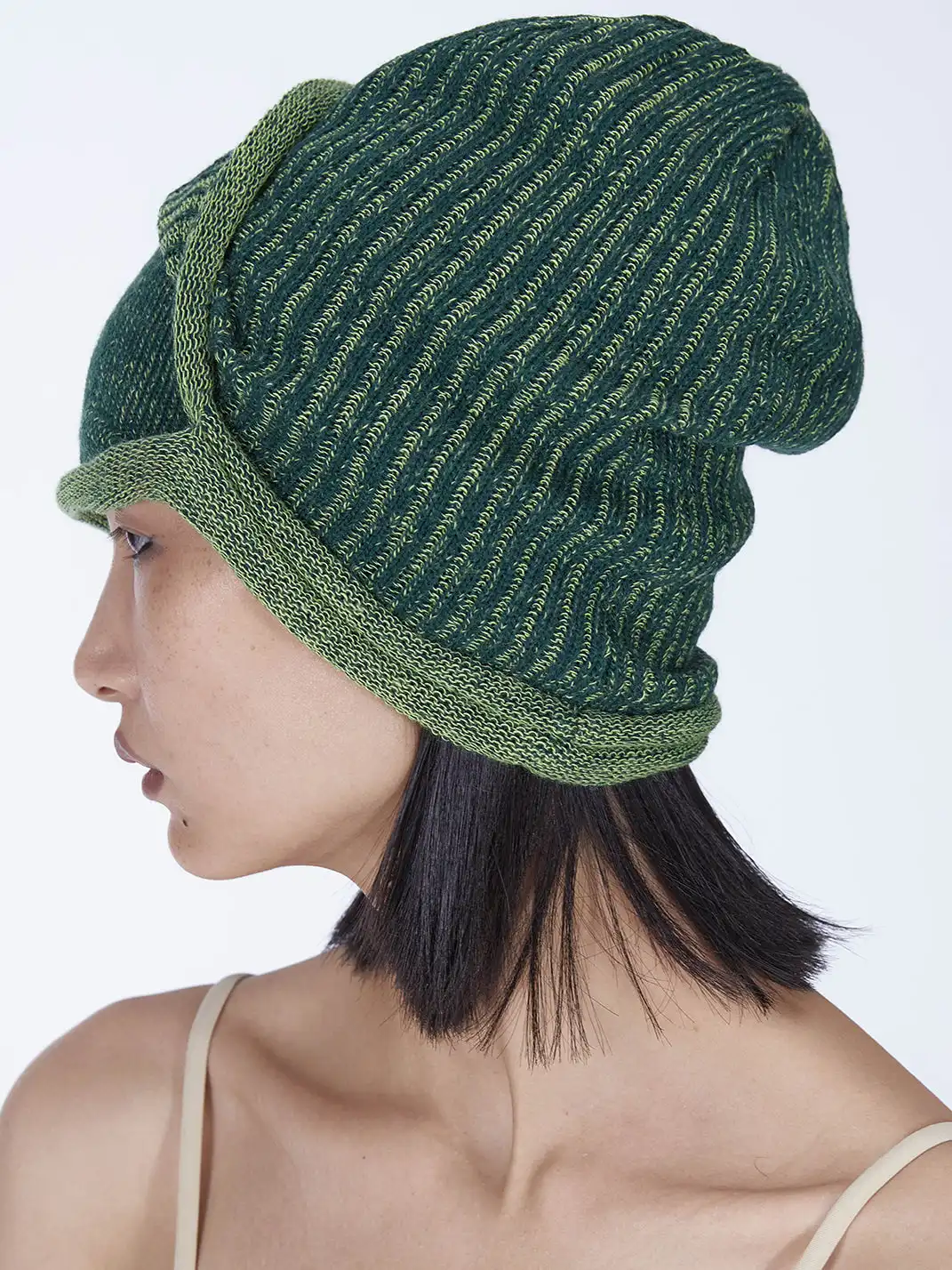 Embryo | Green Double-Layered Knitted Hat