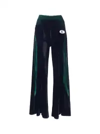 Embryo | Velvet Patchwork Wide-Leg Pants