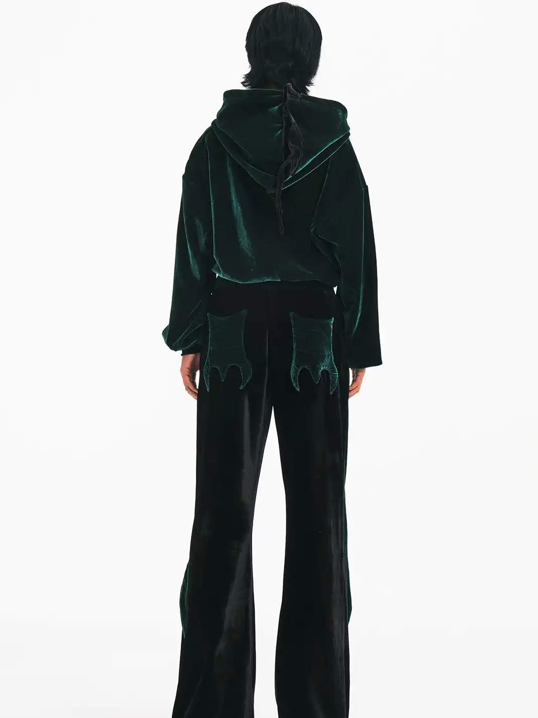 Embryo | Velvet Spiky Patchwork Sweatshirt